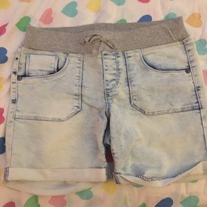 Girls Stretchy Jean Shorts